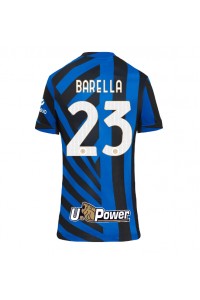 Inter Milan Nicolo Barella #23 Voetbaltruitje Thuis tenue Dames 2024-25 Korte Mouw